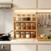 Spice Jars Set with Bamboo Rack